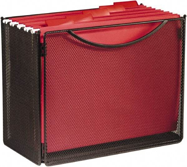 Safco - Black File Boxes-Storage - Steel, Mesh - Americas Industrial Supply