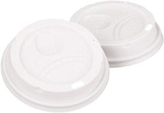 Dixie - Dome Drink-Thru Lids, 10-16 oz Perfectouch, 12-20 oz WiseSize Cup - White - Americas Industrial Supply