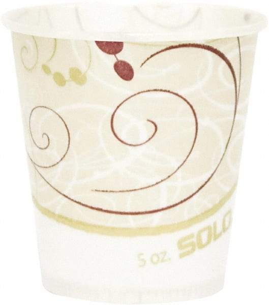 Solo - Paper Water Cups, Waxed, 5 oz, 100/Bag, 30 Bags/Carton - Multicolor - Americas Industrial Supply