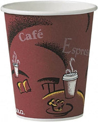 Solo - Bistro Design Hot Drink Cups, Paper, 10 oz, 300/Carton - Maroon - Americas Industrial Supply