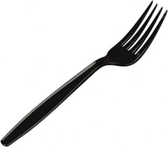 Dixie - Plastic Cutlery, Heavyweight Forks - Black - Americas Industrial Supply