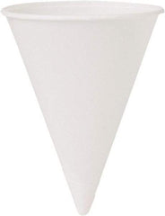 Solo - Cone Water Cups, Cold, Paper, 4 oz, 200/Bag, 25 Bags/Carton - White - Americas Industrial Supply