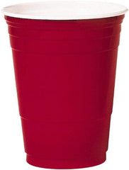 Solo - Plastic Party Cold Cups, 16 oz - Red - Americas Industrial Supply