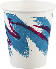 Solo - Jazz Paper Hot Cups, 6 oz, Polycoated, 50/Bag, 20 Bags/Carton - White, Green, Purple - Americas Industrial Supply