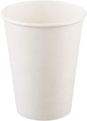 Solo - Single-Sided Poly Paper Hot Cups, 12 oz, 50/Bag, 20 Bags/Carton - White - Americas Industrial Supply