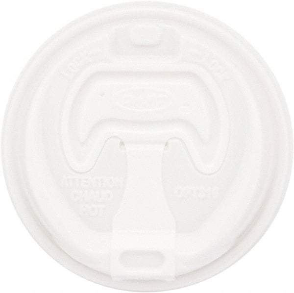 DART - Optima Reclosable Lid, 12-24 oz Foam Cups, 100/Bag, 10 Bags/Carton - White - Americas Industrial Supply