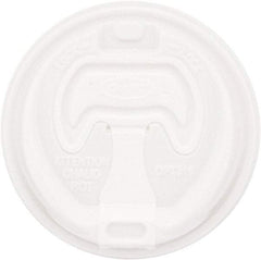 DART - Optima Reclosable Lid, 12-24 oz Foam Cups, 100/Bag, 10 Bags/Carton - White - Americas Industrial Supply