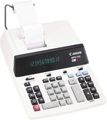 Canon - Fluorescent Printing Calculator - White, AC Powered, 12.2" Long x 9" Wide - Americas Industrial Supply