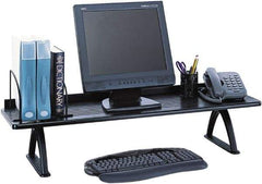 Safco - Black Desk Riser - Melamine, Melamine Laminate Partical Board - Americas Industrial Supply