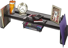 Safco - Black Space Saver Shelf - Steel, Mesh - Americas Industrial Supply