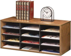 FELLOWES - Medium Oak Document Organizer - Melamine, Particleboard - Americas Industrial Supply