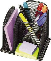 Safco - Black Desk Top Organizer - Steel - Americas Industrial Supply