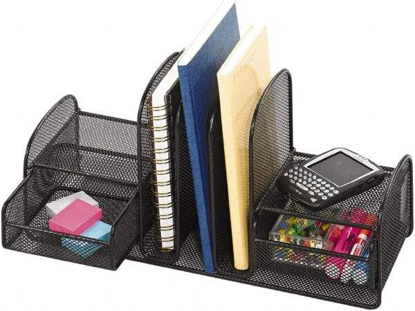 Safco - Black Document Organizer - Steel, Mesh - Americas Industrial Supply