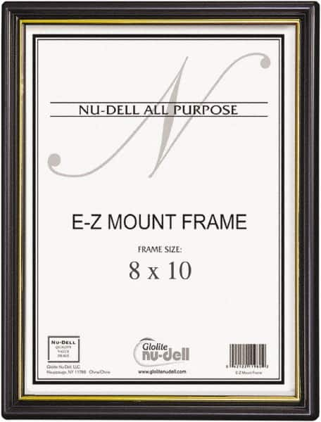 Nudell - Black/Gold Document Holders-Certificate/Document - 10" High x 8" Wide - Americas Industrial Supply