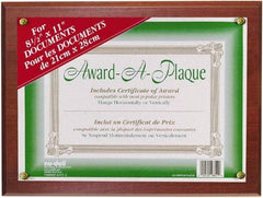 Nudell - Mahogany Document Holders-Certificate/Document - 11" High x 8-1/2" Wide - Americas Industrial Supply