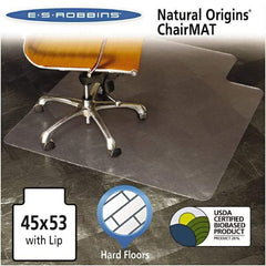 ES Robbins - 53" Long x 45" Wide, Chair Mat - Rectangular, Straight Edge Style - Americas Industrial Supply