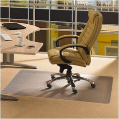 Floortex - 48" Long x 60" Wide, Chair Mat - Rectangular, Straight Edge Style - Americas Industrial Supply