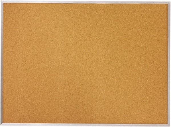 Mead - 96" Wide x 48" High Open Cork Bulletin Board - Natural (Color) - Americas Industrial Supply