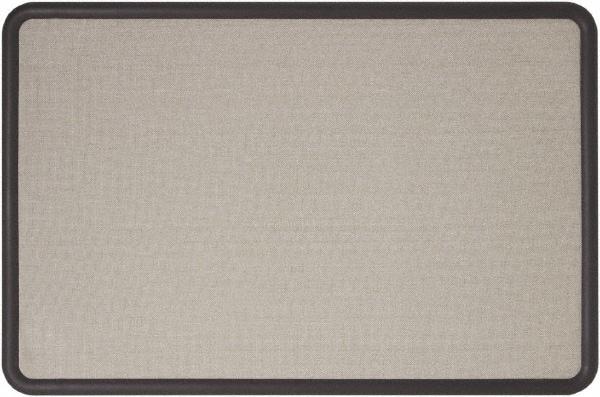 Quartet - 36" Wide x 24" High Cork Bulletin Board - Fabric, Gray - Americas Industrial Supply