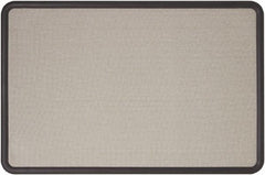 Quartet - 36" Wide x 24" High Cork Bulletin Board - Fabric, Gray - Americas Industrial Supply