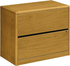 Hon - 36" Wide x 29-1/2" High x 20" Deep, 2 Drawer Lateral File - Laminate, Harvest - Americas Industrial Supply