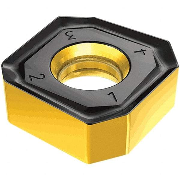 Iscar - S845 SNMU1806 RM Grade IC5100 Carbide Milling Insert - TiCN/Al2O3 Finish, 7mm Thick, 18.8mm Inscribed Circle, 1.6mm Corner Radius - Americas Industrial Supply