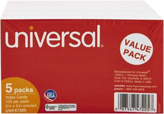 UNIVERSAL - 500 Index Cards - 3 x 5" - Americas Industrial Supply