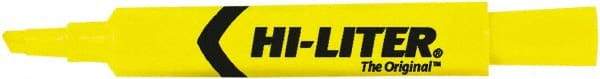 HiLiter - Yellow Highlighter - Chisel Tip, AP Nontoxic Ink - Americas Industrial Supply