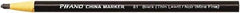 DIXON - Black China Marker - Soft Crayon Tip, Wax - Americas Industrial Supply