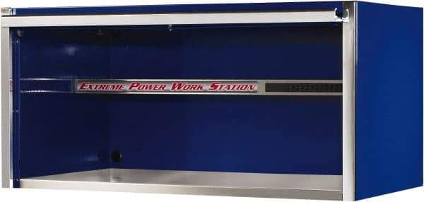 EXTREME TOOLS - Tool Storage Workstation - 55" Wide x 30" Deep x 26-3/8" High, 11 Gauge Steel, Blue - Americas Industrial Supply