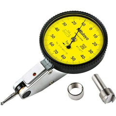 Mitutoyo - Dial Test Indicators Maximum Measurement (mm): 0.14 Dial Graduation (mm): 0.0010 - Americas Industrial Supply