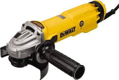 DeWALT - 4-1/2 & 5" Wheel Diam, 11,000 RPM, Corded Angle & Disc Grinder - 5/8-11 Spindle - Americas Industrial Supply