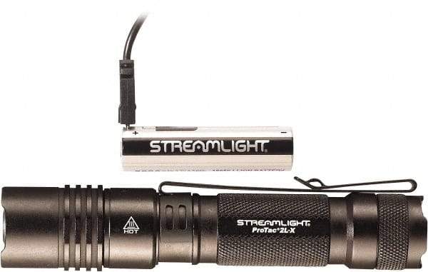 Streamlight - White LED Bulb, 500 Lumens, Industrial/Tactical Flashlight - Black Aluminum Body, 1 18650 Lithium-Ion Battery Included - Americas Industrial Supply