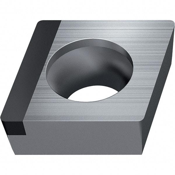 Walter - CCGW FSL-9 Grade WDN10 Turning Insert - Polycrystaline Diamond Finish, 80° Rhombic, 9.53mm Inscr Circle, 3.97mm Thick, 0.8mm Corner Radius - Americas Industrial Supply