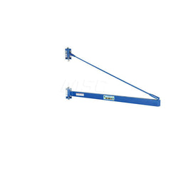 Jib Crane: Wall Mount, 1,000 lb Limit, 180 ° Rotation Steel