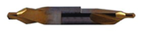 #8 x 3-1/2 OAL 60° HSS Combined Drill & Countersink-TiN Coated - Americas Industrial Supply