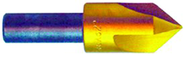 5/8 60° 3 Flute High Speed Steel Countersink-TiN - Americas Industrial Supply