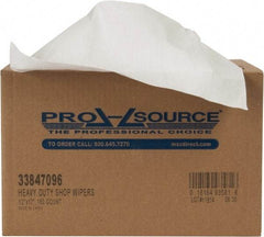 PRO-SOURCE - Dry Shop Towel/Industrial Wipes - Double Sided Box, 17" x 12" Sheet Size, White - Americas Industrial Supply