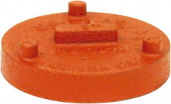 Made in USA - Size 3", Class 150, Malleable Iron Orange Pipe Cap - Grooved End Connection - Americas Industrial Supply