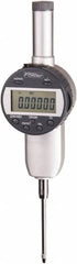 Fowler - 0 to 1/2" Range, 0.00005" Graduation, Electronic Drop Indicator - Flat Back, Accurate to 0.00016", Inch & Metric System, LCD Display - Americas Industrial Supply