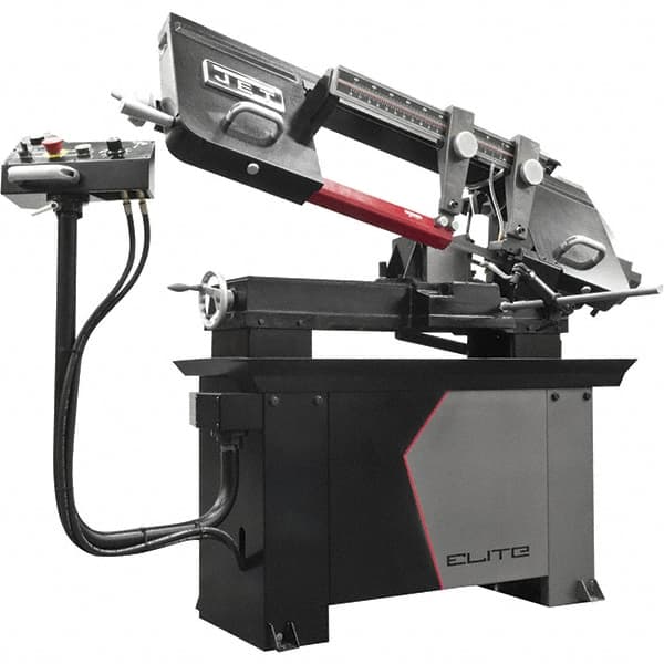 Jet - 8 x 13" Manual Horizontal Bandsaw - 1 Phase, 115/230 Volts, Variable Speed Pulley Drive - Americas Industrial Supply