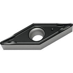 Walter - VCMT220.5 FM4 Grade WMP20S Carbide Turning Insert - TiCN/Al2O3/TiCN Finish, 35° Diamond, 1/4" Inscr Circle, 1/8" Thick, 0.008" Corner Radius - Americas Industrial Supply