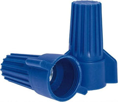 Ideal - 3, 12 to 2, 6 AWG, 600 Volt, Flame Retardant, Wing Twist on Wire Connector - Blue, 221°F - Americas Industrial Supply