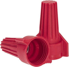 Ideal - 2, 14 to 5, 12 AWG, 600 Volt, Flame Retardant, Wing Twist on Wire Connector - Red, 221°F - Americas Industrial Supply