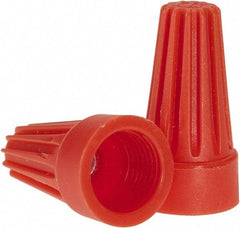 Ideal - 2, 18 to 2, 14 AWG, 600 Volt, Flame Retardant, Standard Twist on Wire Connector - Orange, 221°F - Americas Industrial Supply