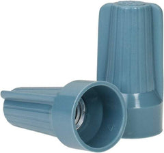 Ideal - 2, 12 to 2, 6 AWG, 600 Volt, Flame Retardant, Standard Twist on Wire Connector - Blue & Gray, 221°F - Americas Industrial Supply