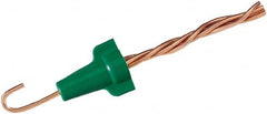 Ideal - 2, 14 to 4, 12 AWG, 600 Volt, Flame Retardant, Wing Twist on Wire Connector - Green, 221°F - Americas Industrial Supply