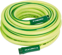 Legacy - 75' Long Garden Hose - 5/8" Diam, 3/4" GHT, Hybrid Polymer, 150 psi, All Season, Green - Americas Industrial Supply