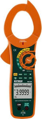 Extech - MA1500, CAT IV, Digital True RMS Auto Ranging Clamp Meter with 2" Clamp On Jaws - 750 VAC, 1000 VDC, 1500 AC/DC Amps, Measures Voltage, Capacitance, Current, Frequency, Resistance - Americas Industrial Supply