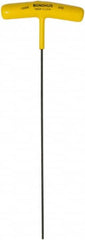 Bondhus - 3/32" Hex, T-Handle Cushion Grip, Hex Key - 9" OAL, Protanium High Torque Steel, Inch System of Measurement - Americas Industrial Supply